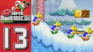 Newer Super Mario Bros Wii  World 5  Freezeflame Glacier Part 13 [upl. by Dorothee]