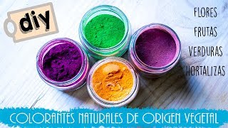 Cómo hacer colorantes naturales  vegetales en polvo 🥕 [upl. by Eivi]