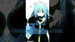 Rimuru Tempest skills edit  Habibi  Yuuki kagurazaka [upl. by Ivetts130]