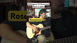 Mahogany VS Rosewood THERE IS A DIFFERENCE acoustic guitar tonewood larrivee acousticguitar [upl. by Catina]