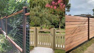 Garden Fencing Ideas with Fancy Barrier Designs [upl. by Deloris]