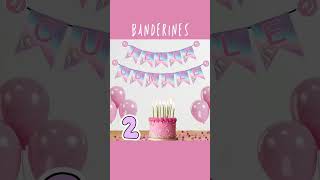 1 2 ó 3 Banderines para fiesta de cumpleaños [upl. by Enahs]