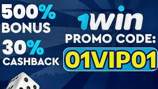 1WIN PROMO CODE quot01VIP01quot 500 BONUS  CASHBACK 1win promo code 2024 [upl. by Erline375]