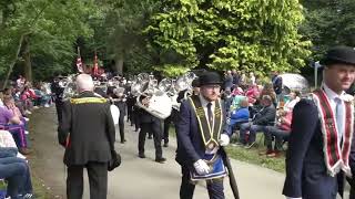 Dungannon silver band  Scarva 2024 [upl. by Ahsakat]