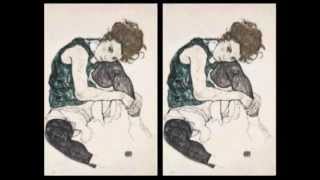 Seated woman with bent knee  Egon Schiele Video Art [upl. by Alecram]