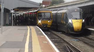 The Atlantic Coast Express GWR Class 800 319 Arrivals amp Depart Westbury for Newquay Tewynblustri [upl. by Asp141]