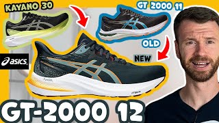 Completely Redesigned Stability  Asics GT 2000 12 vs 11  Kayano 30 vs GT2000 12 [upl. by Adihahs]