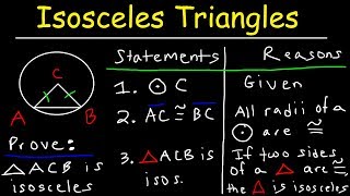 Geometry Proofs  Isosceles Triangles  SAS amp AAS [upl. by Nytsirk]