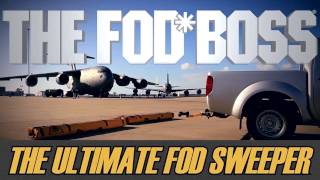 THE FOD BOSS Foreign Object Debris FOD Airfield Sweeper [upl. by Ronaele674]