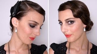 Tutoriel Maquillage et Coiffure Années 20 [upl. by Araec]