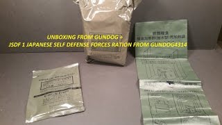 JSDF 1 Japanese Ration Pack from gundog4314 MRE Food Review Chicken amp Saury Fish [upl. by Walke]