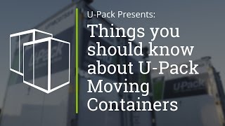 UPack Moving Containers [upl. by Anileve]