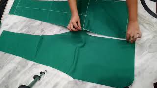 Trouser cutting with all useful tips Narrow plazo pant straight pants cutting How to cut plazo [upl. by Hassett]