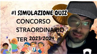 1 QUIZ CONCORSO STRAORDINARIO TER 2023 pedagogia psicopedagogia metodologia concorso scuola [upl. by Lawford]