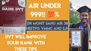 Utilise DAMS DVT to get a good rank 3 TIPS from AIR 38  neetpg [upl. by Oates]