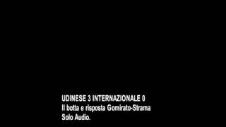 UDINESE 3 INTERNAZIONALE 0 LAUDIO DEL DOPO GARA GOMIRATO STRAMA [upl. by Manlove]