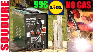 LIDL Poste à souder à fil fourré PARKSIDE PFDS 120 A2 Sans gaz de protection Flux Cored Wire Welder [upl. by Anniram]