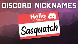 How to Change Nicknames on Discord Servers [upl. by Ccasi]