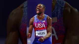 Noah Lyles is the Olympic 100m champ ‼️ olympics sports paris2024 sprint usa netflix [upl. by Earle414]