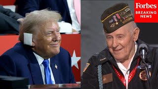 World War 2 Veteran At The RNC If Trump Were President Again I Would Go Back To Reenlist Today [upl. by Cattan]