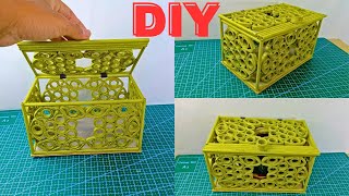 So Simple To Make  How to Make a Beautiful Basket From Old Newspapers  Paper Craft [upl. by Nutsud]