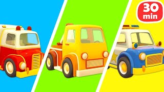 Die Helfer Autos Wir lernen und spielen mit den Rettungsfahrzeugen Kinder Cartoons auf Deutsch [upl. by Anileme848]