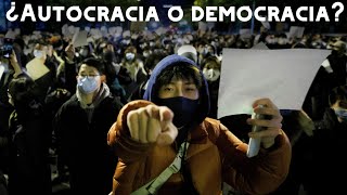 Protestas en China ¿autocracia o democracia [upl. by Kcirrej]