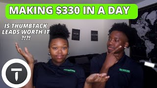 IS THUMBTACK STILL WORTH IT  How We Made 330 In A Day Carpet Cleaning [upl. by Filmer658]