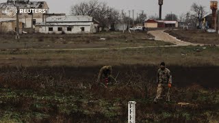 Ukraine frontline village unites to rebuild  REUTERS [upl. by Wilfrid]