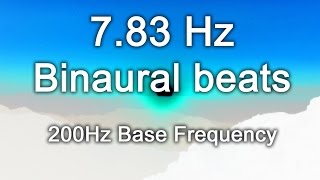 783Hz Schumann Earth Resonance 8 Hours Theta Binaural Beats 200Hz Base Frequency [upl. by Fanya]