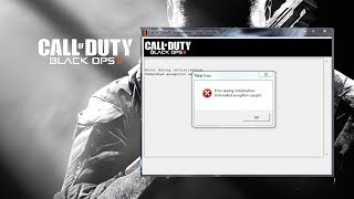 How To FIX  Call Of Duty Black Ops 2  error during initialization unhandled exception caught fix [upl. by Ainoval]