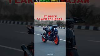 Top 5 Most Popular KTM Bikes in India🔥 youtubeshorts thefactz bike shorts [upl. by Nimaynib]