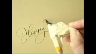 Calligraphy  Happy New Year  by Hejheidi [upl. by Delmar34]