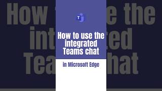 How to chat in Teams along the navigation in Microsoft Edge [upl. by Paluas4]