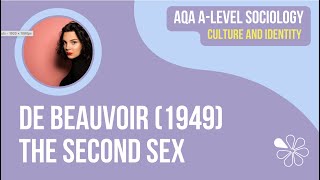 DE BEAUVOIR  THE SECOND SEX  CULTURE amp IDENTITY  AQA ALEVEL SOCIOLOGY [upl. by Serra784]