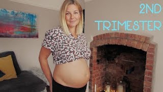 Pregnancy  2nd Trimester  Kicks Hiccups Feeling Good Braxton Hicks [upl. by Ainyt423]