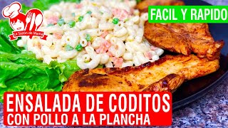 ENSALADA DE CODITOS – RECETA PERUANA – FACIL Y RAPIDO – La Sazón de Mamá [upl. by Flemming]