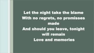 Lorraine Mckane  Let The Night Take The Blame Lyrics [upl. by Mada]