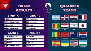 🟣 OLYMPIC PARIS 2024 MENS FOOTBALL All Teams Qualified amp Draw Results [upl. by Doowle139]