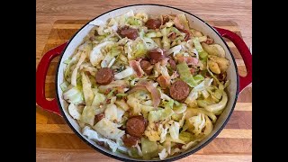 Andouille Sausage and Cabbage JIFFY Cornbread [upl. by Pilar]