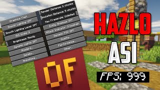 La MEJOR CONFIGURACIÓN para OPTIFINE en MINECRAFT 💥 Cómo SUBIR FPS en MINECRAFT [upl. by Azzil]