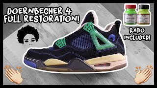 2011 AIR JORDAN quotDOERNBECHERquot 4 FULL RESTORATION PAINT RATIO INCLUDED [upl. by Beniamino]