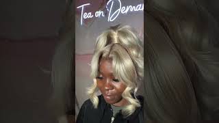 HIGH FRONTAL PONYTAIL TUTORIAL  613 BLONDE HAIR  ELFIN HAIR [upl. by Tyra]