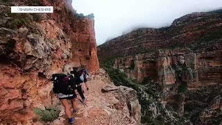 Army veteran hoping to become first unguided blind hiker to cross Grand Canyon [upl. by Lymn690]