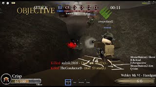 Officers Charge at the Somme  Entrenched WW1 Alpha on Roblox [upl. by Celestine876]