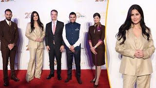 Katrina Kaif Attends Etihad Airways 20th Anniversary Event In India With Elegant Appearance [upl. by Yahsal670]