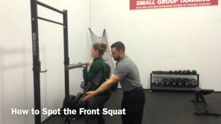 How to Spot The Front Squat [upl. by Akinam]