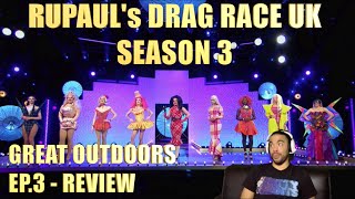 RuPaul’s Drag Race UK Season 3 Ep3  Great Outdoors  Review [upl. by Rexer467]