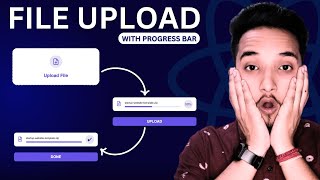 How to Create a File Upload with Progress Bar with React JS  StepbyStep Tutorial [upl. by Nomrah413]