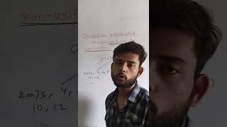 UNIFORM AND NON UNIFORM ACCELERATION CLASS 9 MOTION SHORTS  PHYSICS LELO [upl. by Tahmosh]